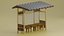 Bus Stop In Chinese Style 3D model