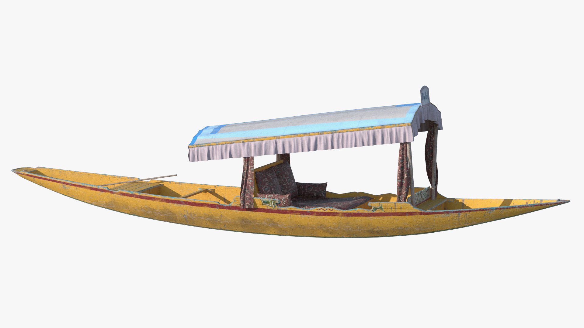 Shikara Serenity Yellow Old 3D model preview