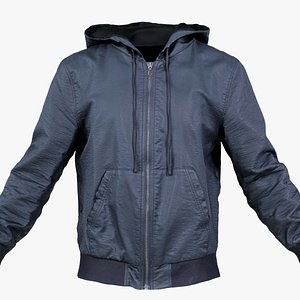 Leather Jacket Hoodie Closed Remastered model