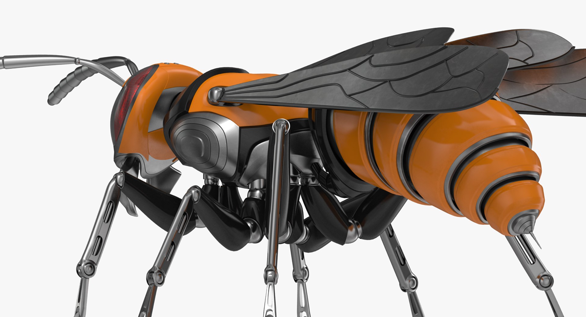 Robotic Wasp Model - Turbosquid 1248590