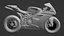 Modèle 3D de la Ducati 1098R Superbike italienne Modèle 3D low-poly