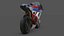 Modèle 3D de la Ducati 1098R Superbike italienne Modèle 3D low-poly