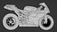 Modèle 3D de la Ducati 1098R Superbike italienne Modèle 3D low-poly