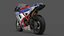 Modèle 3D de la Ducati 1098R Superbike italienne Modèle 3D low-poly