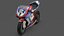 Modèle 3D de la Ducati 1098R Superbike italienne Modèle 3D low-poly