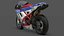 Modèle 3D de la Ducati 1098R Superbike italienne Modèle 3D low-poly