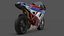 Modèle 3D de la Ducati 1098R Superbike italienne Modèle 3D low-poly