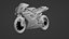 Modèle 3D de la Ducati 1098R Superbike italienne Modèle 3D low-poly