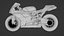 Modèle 3D de la Ducati 1098R Superbike italienne Modèle 3D low-poly