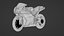 Modèle 3D de la Ducati 1098R Superbike italienne Modèle 3D low-poly