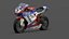 Modèle 3D de la Ducati 1098R Superbike italienne Modèle 3D low-poly