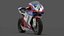 Modèle 3D de la Ducati 1098R Superbike italienne Modèle 3D low-poly