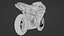 Modèle 3D de la Ducati 1098R Superbike italienne Modèle 3D low-poly