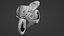Modèle 3D de la Ducati 1098R Superbike italienne Modèle 3D low-poly