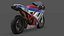 Modèle 3D de la Ducati 1098R Superbike italienne Modèle 3D low-poly