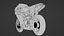 Modèle 3D de la Ducati 1098R Superbike italienne Modèle 3D low-poly