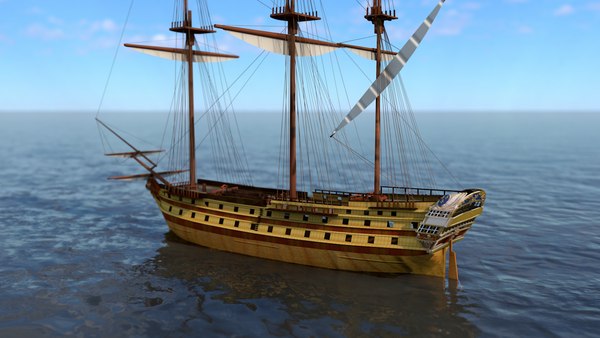 le glorieux ship line 3D model