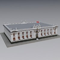 Congreso del Peru - Congress of the Republic of Peru Low poly 3D