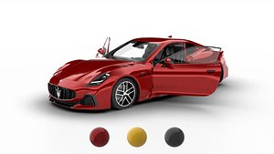 Maserati GranTurismo Trofeo 2023 HQ 3d model 3D