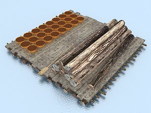 loaded raft 3d max