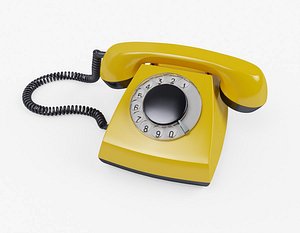 telephone dial 3D model