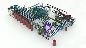 3D industrial plant model