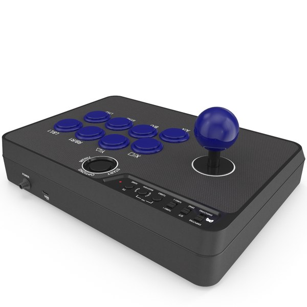 Arcade Fight Stick PBR 3D model