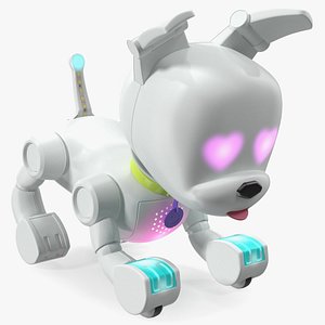 3D Mini AI Robot Dog model