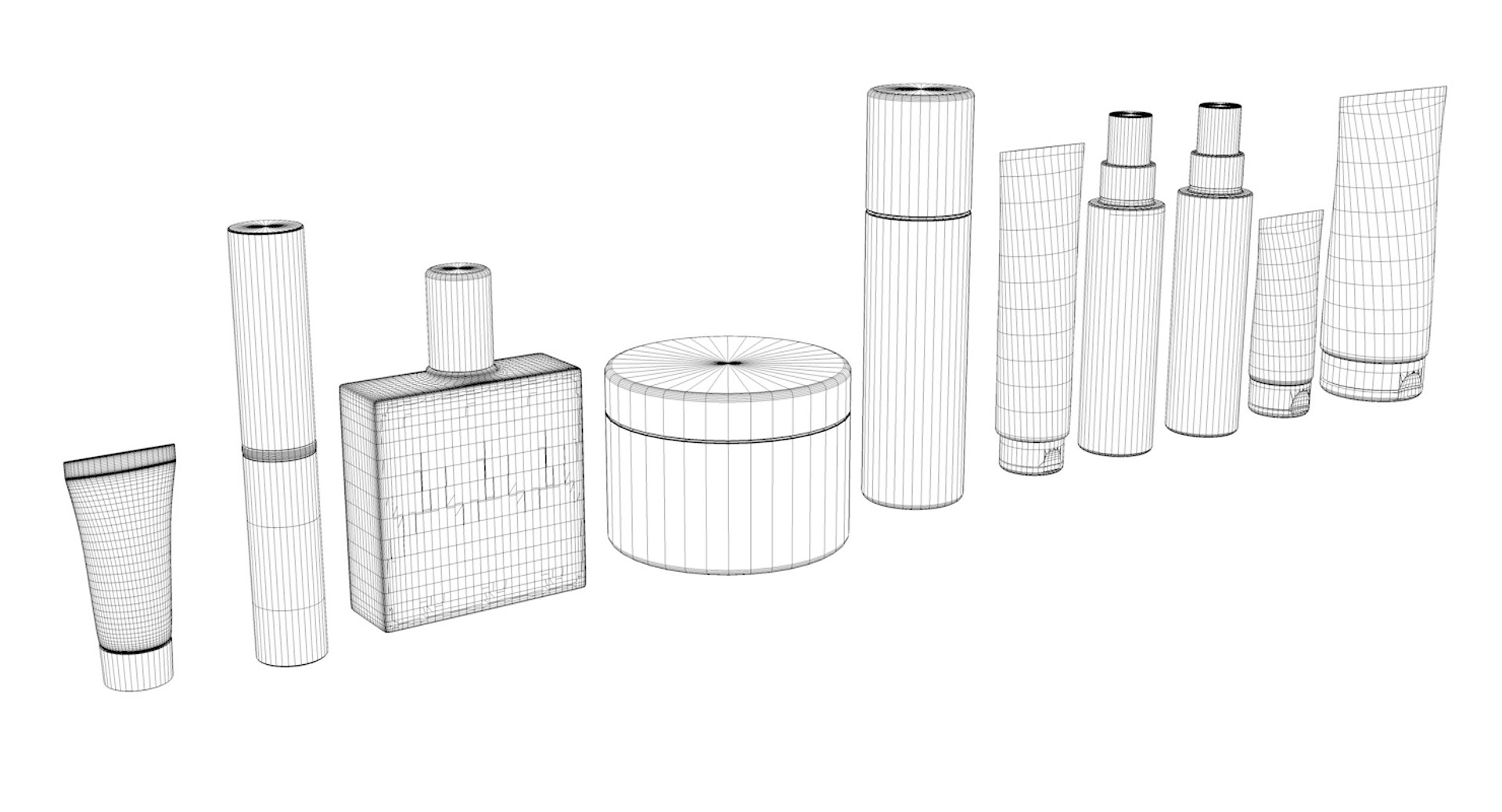 cosmetics 3d model