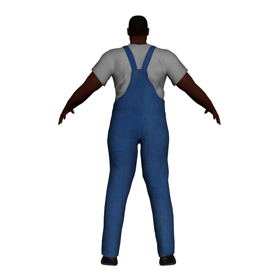Adult Black Male Rigged Character Model - TurboSquid 1582513