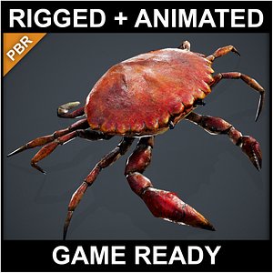 3D Crab - PBR Game Ready