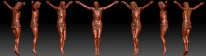 jesus cross 3D model