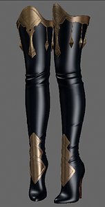 3D model shoeshighheelboot