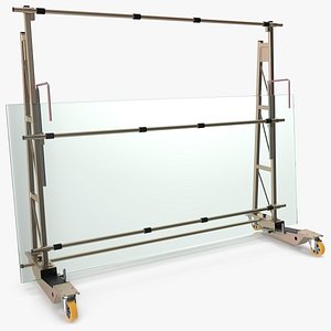 heavy duty steel glass 3D model