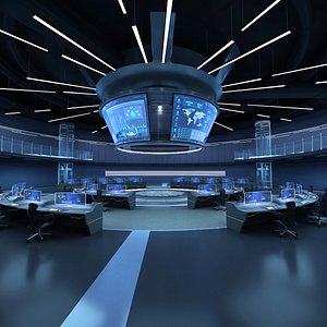 monitoring Center Command Center 3D model
