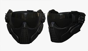 Mask helmet scifi futuristic space millitary combat cyborg armor develop