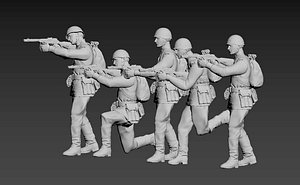 3D model soldier ussr