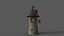 Casa estilizada PBR modelo 3D low-poly Modelo 3D Low-poly