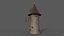 Casa estilizada PBR modelo 3D low-poly Modelo 3D Low-poly