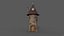 Casa estilizada PBR modelo 3D low-poly Modelo 3D Low-poly