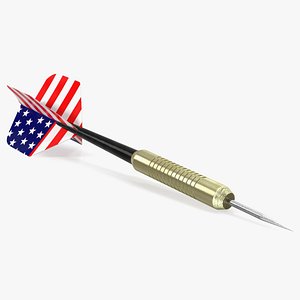American Flag Themed Dart 3D model