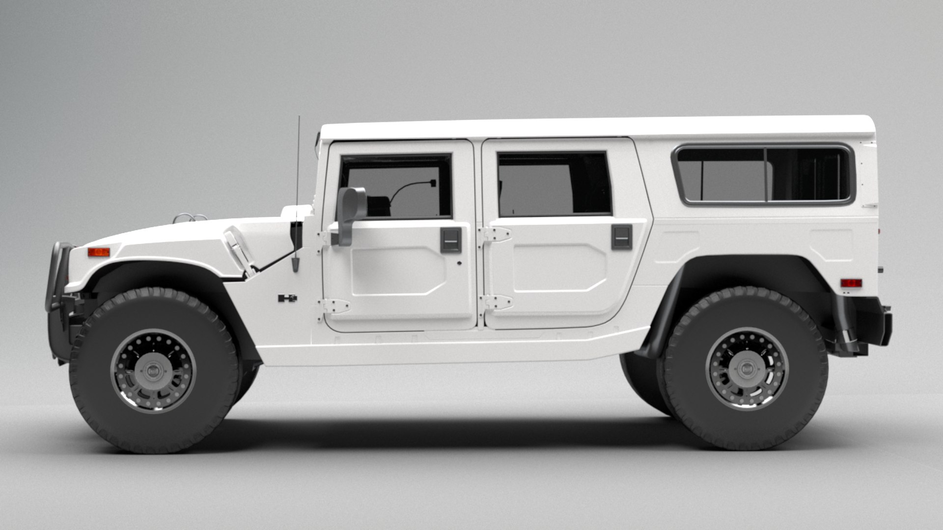 Hummer H1 Alpha White Model - TurboSquid 1753334