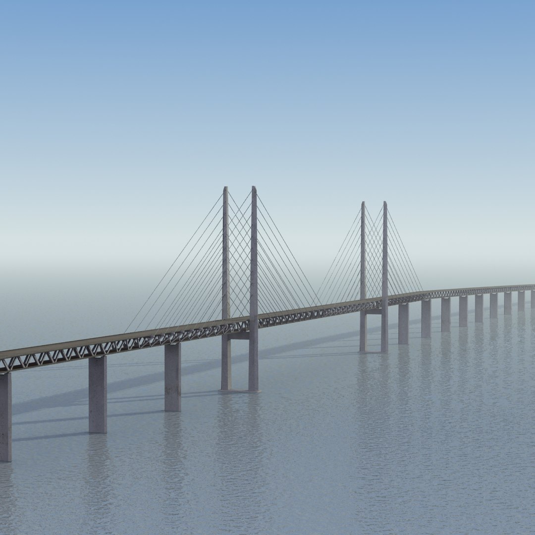 3d Øresund Bridge Model