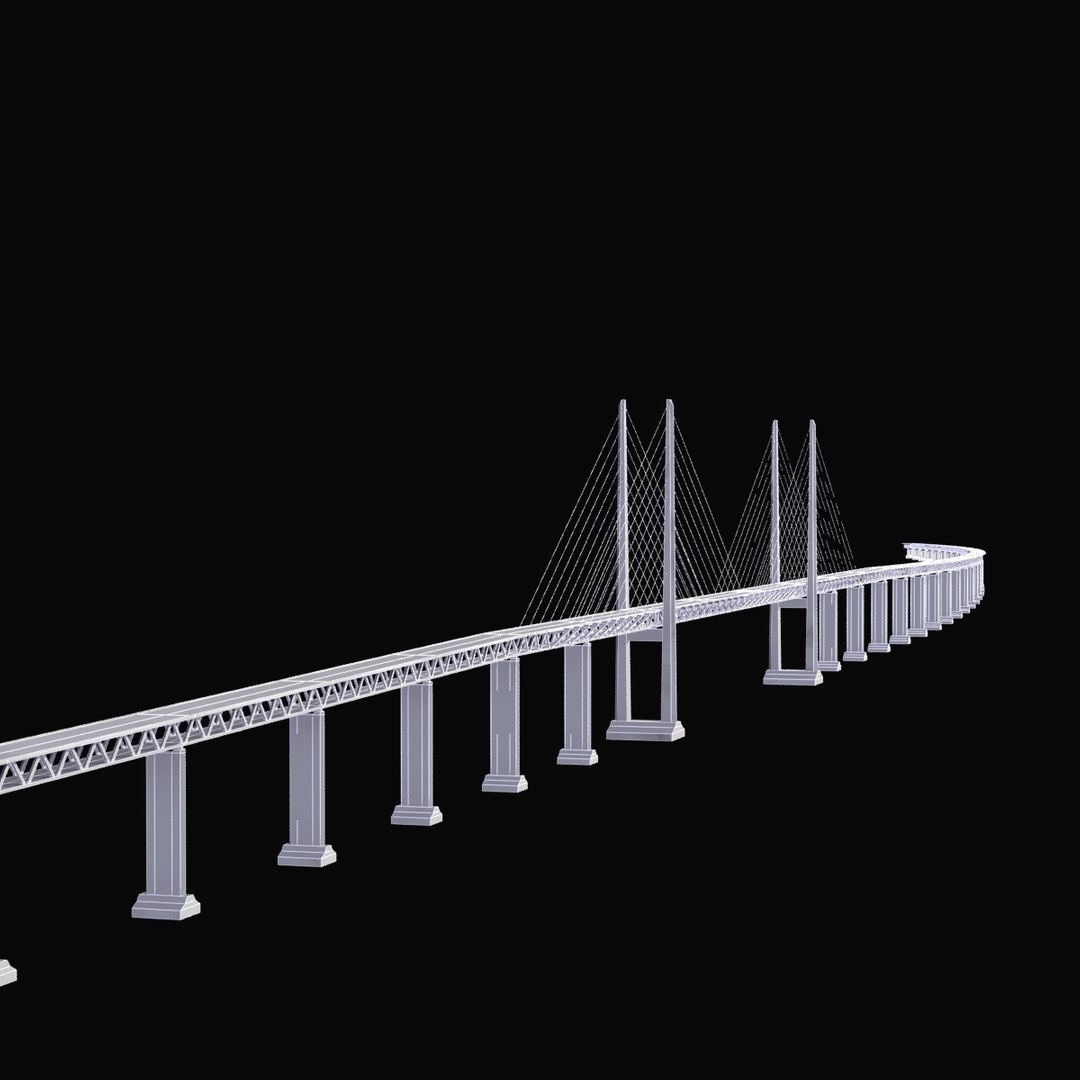 3d Øresund Bridge Model