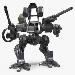 Assault-Class War Mech Heavy Weapon Loadout Rigged