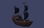 海盗船 Low Poly 3D 模型 Low-poly 3D 模型