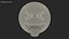3D squinting face tongue emoji model