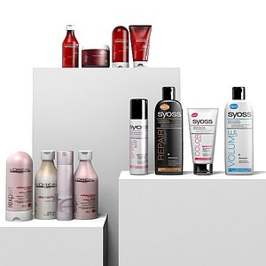 Barber`s hairdresser beauty salon shampoo conditioner hair care product bottle