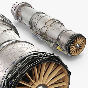 Pratt Whitney F135 Fighter Engine Metallic