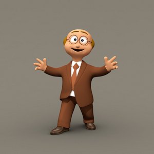 maya funny business man character rigged